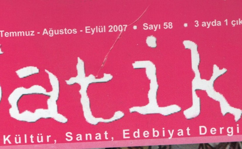  PATİKA KÜLTÜR SANAT EDEBİYAT&nbsp;DERGİSİ